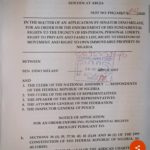 Full Court Suit Against House of Reps