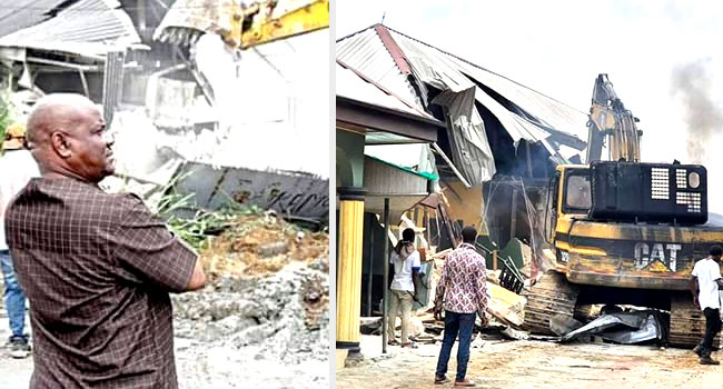 Governor Wike Demolishes Hotels in Rivers state
