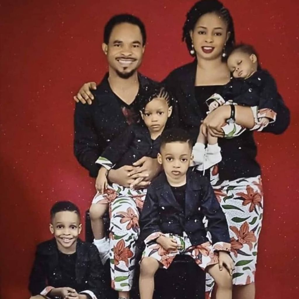 Odumeje, wife and 4 kids