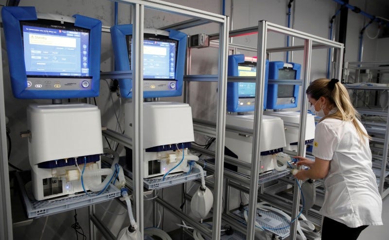 Ventilators made in USA ready to be shipped to Nigeria and other countries   Trump
