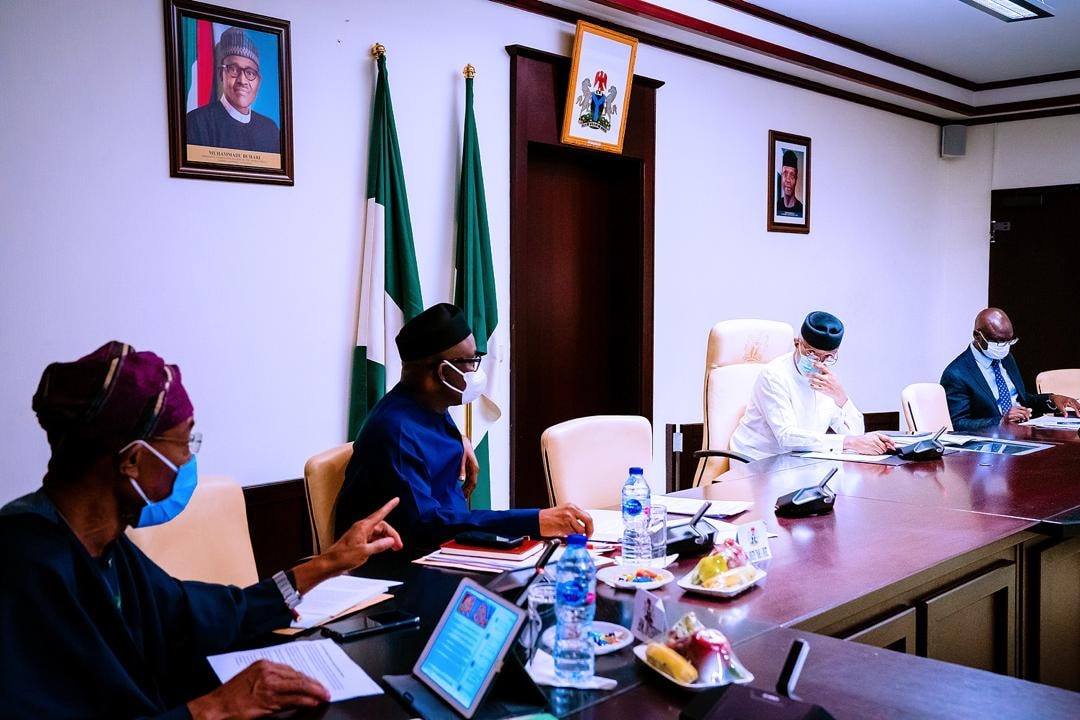 Yemi Osinbajo in a meeting