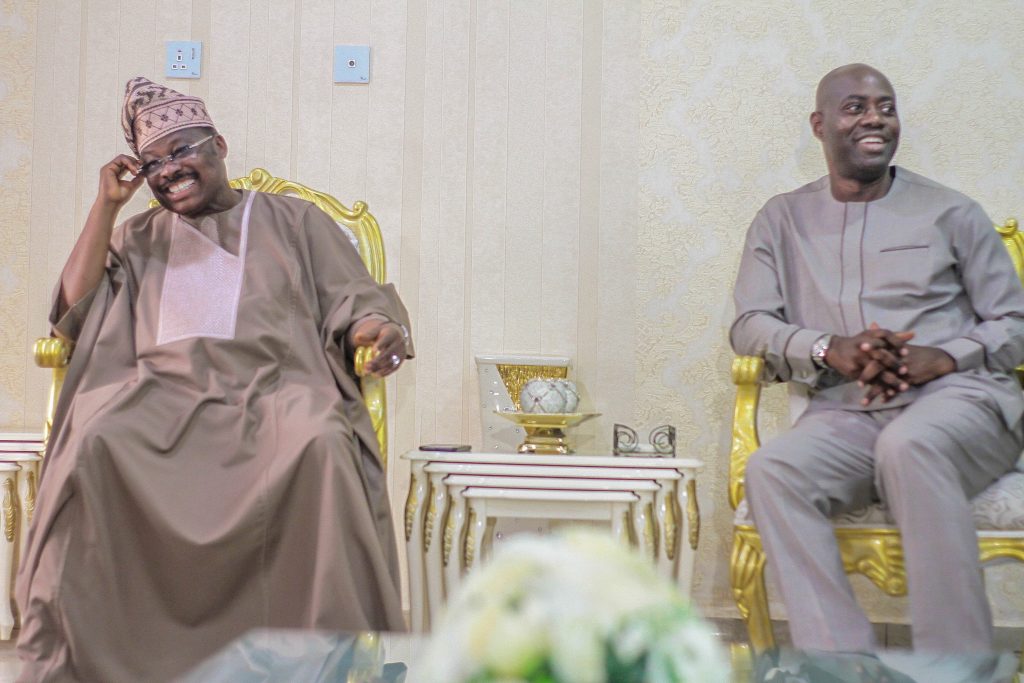 Ajimobi and Oyo state governor Seyi Makinde