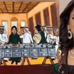 American man writes Kuwaiti prince as Kuwaiti female artiste makes a mock painting of Jesus and 12 apostles