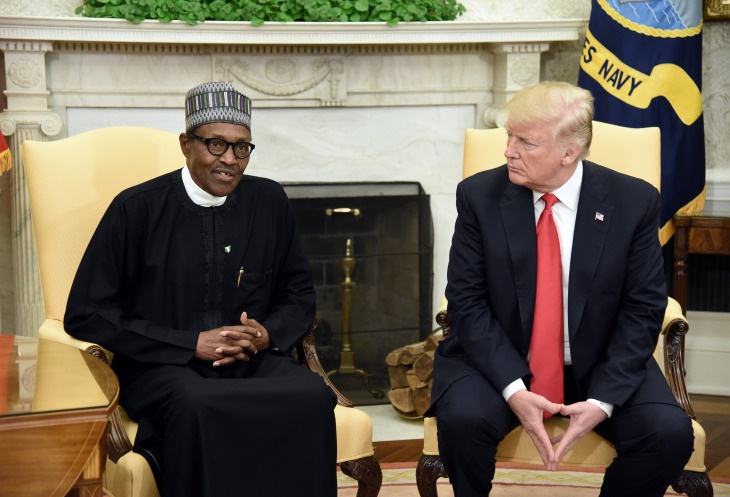 President Trump Welcomes Nigerian President Buhari To The White House