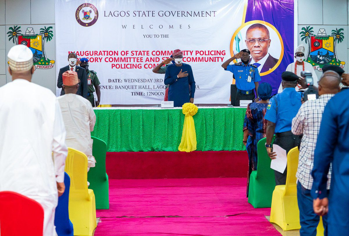 Governor Sanwo Olu inaugurates Community Policing Committee to make Lagos state safer