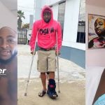 National Assembly member Shina Peller ShinaPeller pays Davido a courtesy visit following his leg injury
