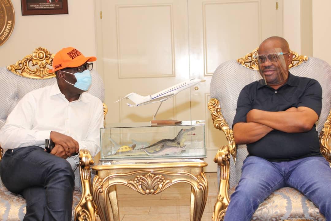 Obaseki visits Wike in Portharcourt