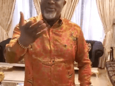 Oshio Babaa!! Watch As Dino Melaye Mocks Oshiomhole In This Trending Video