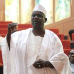 Senator Ali Ndume speaking at the senate