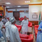Senate president Lawal and otherSenators in the Chamber