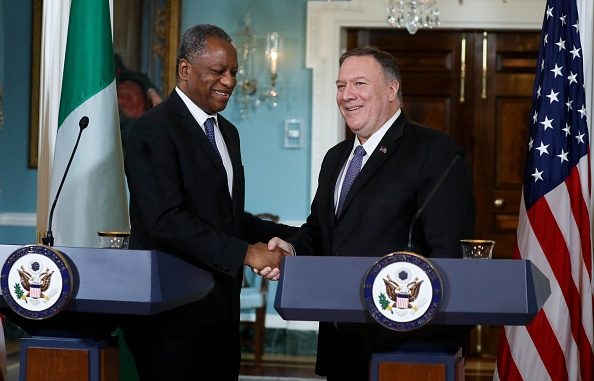 The United States Secretary of State, Michael Pompeo, on Tuesday phoned the Minister of Foreign Affairs, Geoffrey Onyeama