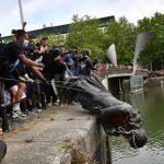 UK protesters topple statue of slave trader Edward Colston in Bristol 2