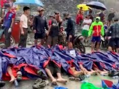 At least 113 killed as Myanmar jade mine collapse buries workers