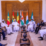 Buhari with west african presidents in mali