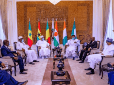 Buhari with west african presidents in mali