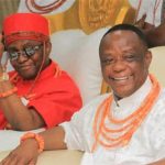 Captain Hosa Okunbo with Oba of Benin
