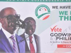 Godwin Obaseki and Philip Shaibu Campaign for Edo Governorship