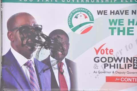 Godwin Obaseki and Philip Shaibu Campaign for Edo Governorship