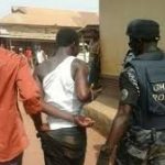 Ghana Police Making Arrest of people who failed to wear face mask