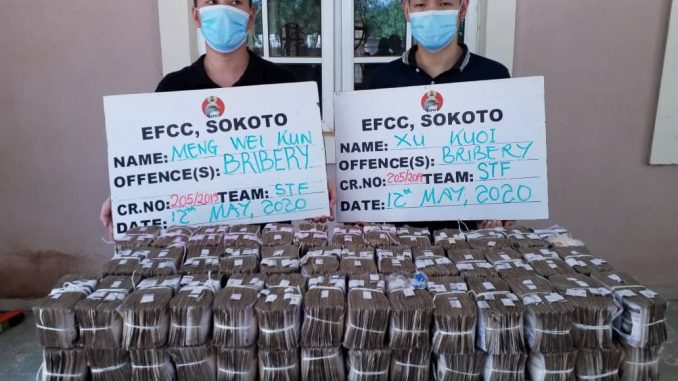 How Two Chinese Attempted To Bribe EFCC Staff With N50m