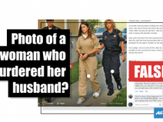 This woman did not murder her husband — the photo has been taken out of context