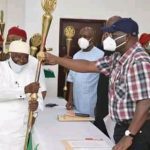 Abia State governor Okezie Ikpeazu issues staff of office to 29 new traditional rulers
