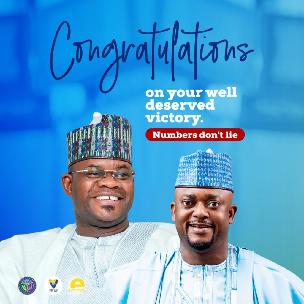 COMRADE LUKMAN O. AHMED HEARTLY CONGRATULATE HIS EXCELLENCY ALH. YAHAYA ADOZA BELLO,THE EXECUTIVE GOVERNOR OF KOGI STATE ON HIS VICTORY @ THE SUPREME  COURT.  The National Coordinator of Freedom Network Group Congratulates the action Governor of Kogi State, His Excellency Yahaya Adoza Bello on his well- deserved Victory at the Supreme Court this Morning dated 31st, August, 2020.  This was disclosed at the online interaction with some of the Executive of the Group from Kogi State.  In a statement by the National Coordinator, the Supreme Court Judgment is a Victory to Democracy, A Victory to APC family in Kogi State and Nigeria.  This Victory will give the His Excellency Yahaya Adoza Bello ability to do more in terms of developmental programs and policy to the good people of Kogi State.  Congratulations Your Excellency !   E- Signed:  COMRADE LUKMAN O.AHMED  NATIONAL COORDINATOR FREEDOM NETWORK GROUP.  31ST, AUGUST, 2020.