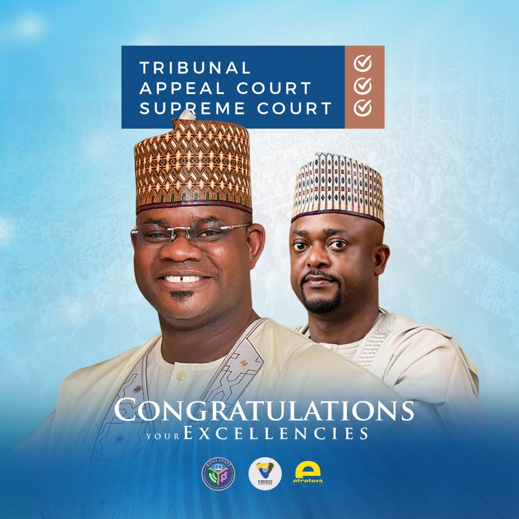 COMRADE LUKMAN O. AHMED HEARTLY CONGRATULATE HIS EXCELLENCY ALH. YAHAYA ADOZA BELLO,THE EXECUTIVE GOVERNOR OF KOGI STATE ON HIS VICTORY @ THE SUPREME COURT. The National Coordinator of Freedom Network Group Congratulates the action Governor of Kogi State, His Excellency Yahaya Adoza Bello on his well- deserved Victory at the Supreme Court this Morning dated 31st, August, 2020. This was disclosed at the online interaction with some of the Executive of the Group from Kogi State. In a statement by the National Coordinator, the Supreme Court Judgment is a Victory to Democracy, A Victory to APC family in Kogi State and Nigeria. This Victory will give the His Excellency Yahaya Adoza Bello ability to do more in terms of developmental programs and policy to the good people of Kogi State. Congratulations Your Excellency ! E- Signed: COMRADE LUKMAN O.AHMED NATIONAL COORDINATOR FREEDOM NETWORK GROUP. 31ST, AUGUST, 2020.