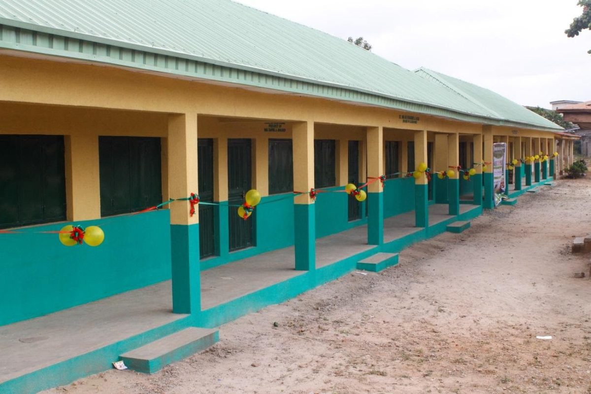 Ex Federal lawmaker Adaranijo constructs 3 blocks of classrooms for 2 schools in Lagos