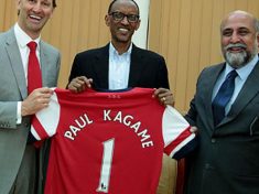 Paul Kegame a strong Arsenal Fan