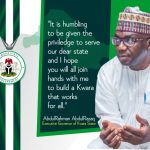 ABDULRAHMAN ABDULRAZAQ EFFORTS IN BUILDING VIRILE ,SUSTAINABLE STATE IS COMMENDABLE - BY COMRADE LUKMAN O. AHMED