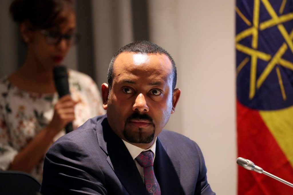 Ethiopia's Prime Minister Abiy Ahmed attends a signing ceremony with European Commission President Ursula von der Leyen in Addis Ababa, Ethiopia December 7, 2019.