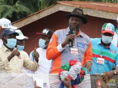 Pastor Ize Iyamu and Adams Oshiomhole at Campaign Ground