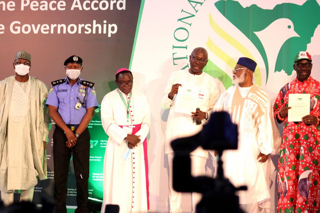 Photonews from the Signing of the Peace Accord, by Edo State Governorship Candidates