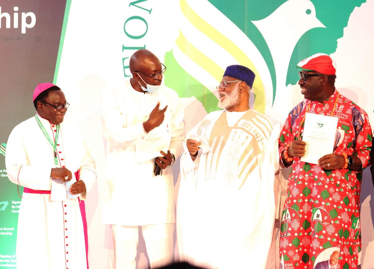 Photonews from the Signing of the Peace Accord, by Edo State Governorship Candidates