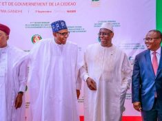 West Africa Leaders at ECOWAS summit Abuja Nigeria