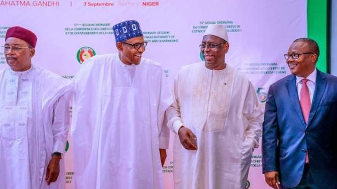 West Africa Leaders at ECOWAS summit Abuja Nigeria