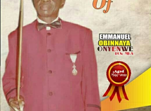 9News Nigeria Imo state correspondent, Princely Onyenwe loses his father, Sir Emmanuel Obinnaya Onyenwe