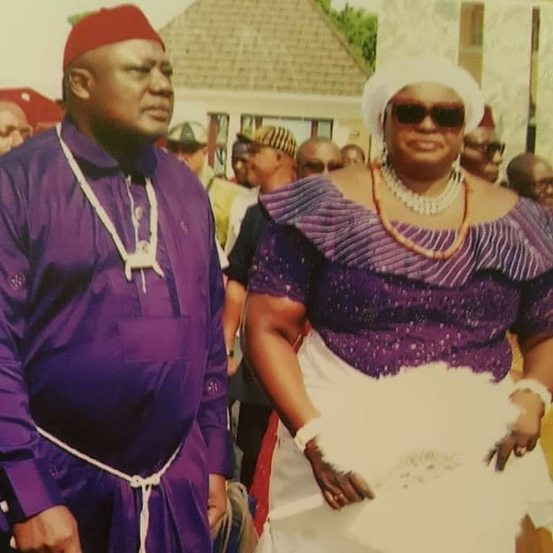 AIG Paul Okafor and wife Chinyere Okafor in a traditional function