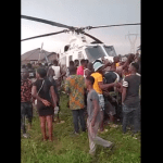 BREAKING Edo Villagers Seize Police Helicopter That Suddenly Landed In A Bush