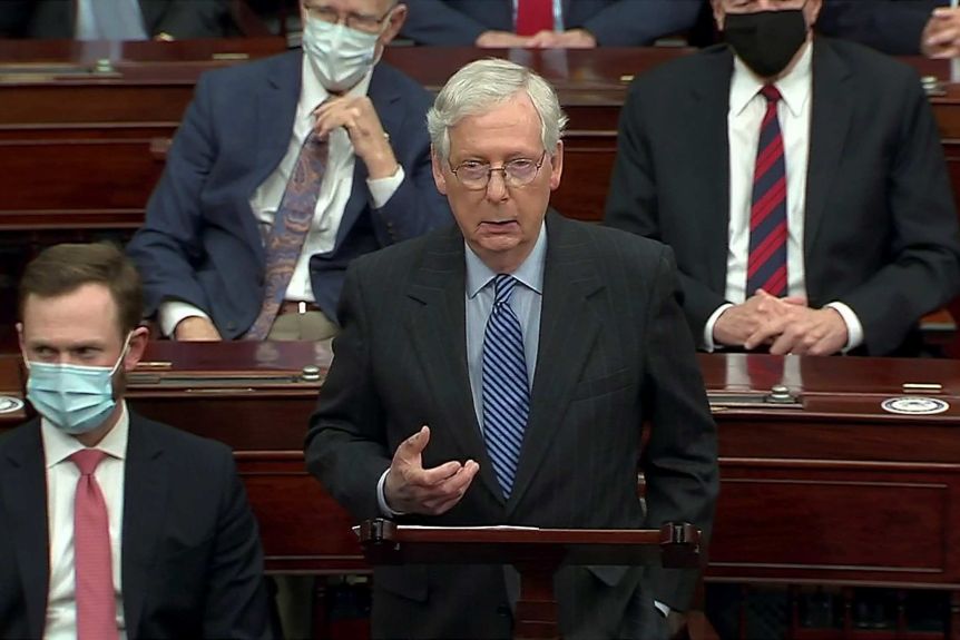 Speaking just before the vote, Senate majority leader Mitch McConnell
