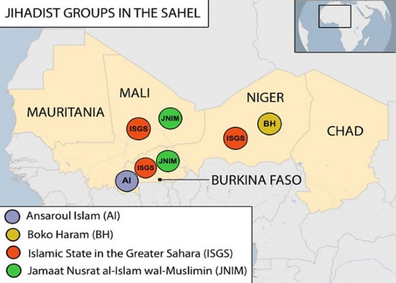 IS and al-Qaeda's JNIM are both active in the Sahel region where they compete for power