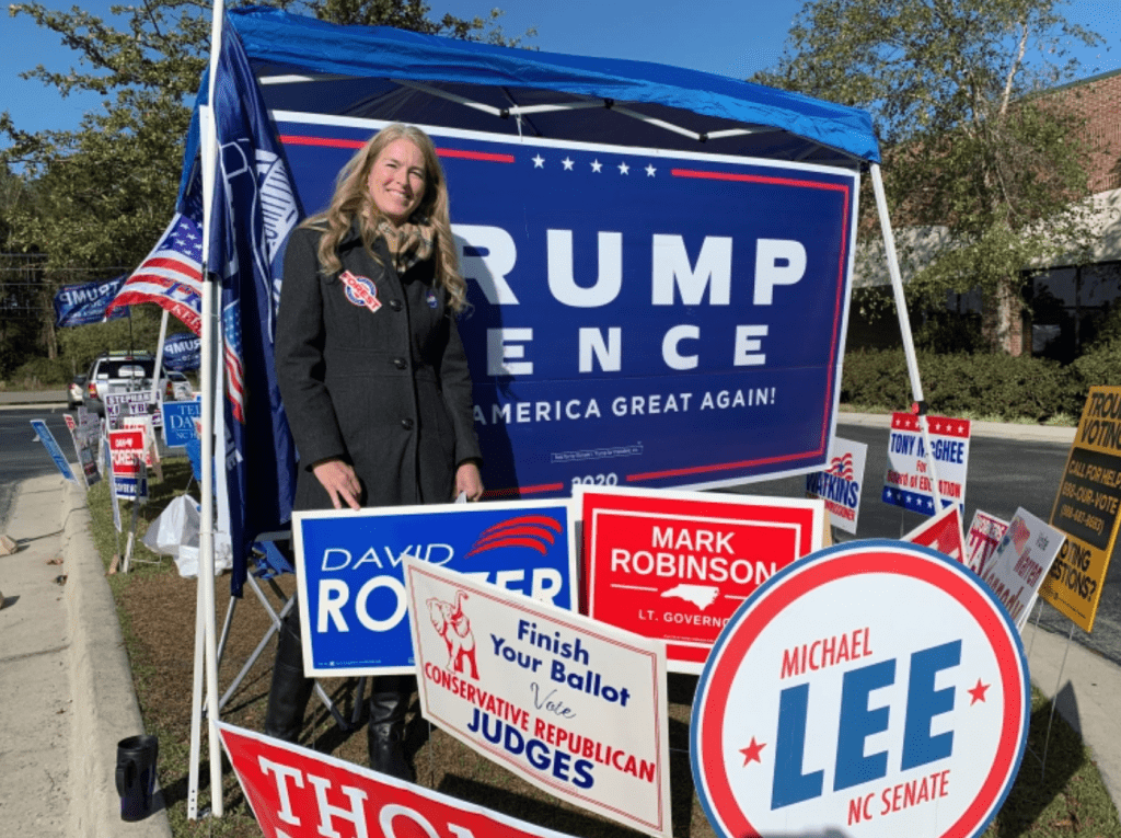 North Carolina resident Char Marker said she voted for Trump [Laurin-Whitney Gottbrath:Al Jazeera]