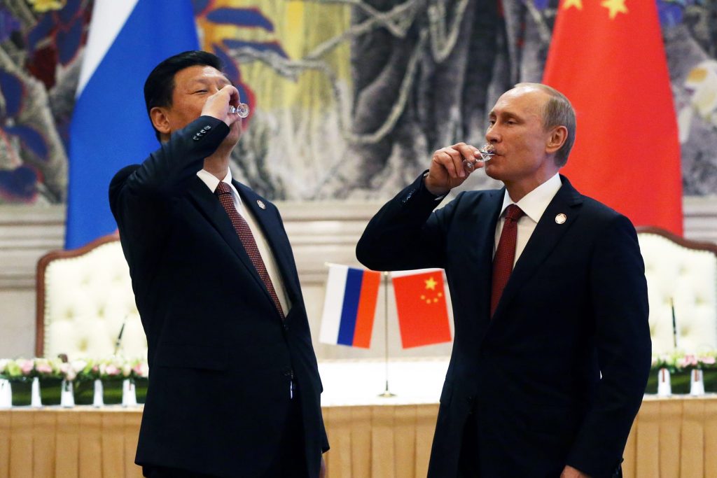 Russian President Vladimir Putin and Chinese President Xi Jin Ping