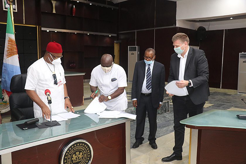 Imo state government and Julius Berger sign MoU