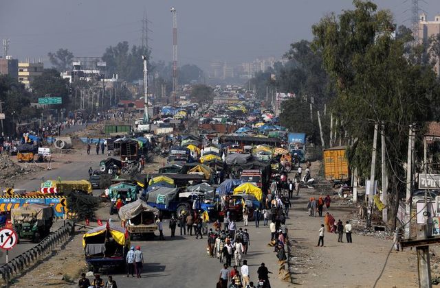 Indian farmers protest