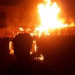 Just in- Lagos Ketu plank market on fire