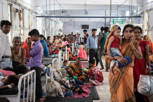 Mystery illness in India leaves 140 fighting for their lives in hospital - hospital images