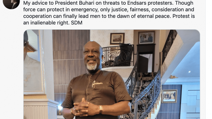Nigeria's Erstwhile Celebrity Lawmaker, Senator Dino Melaye (SDM) advises Buhari as fresh #EndSars protest looms