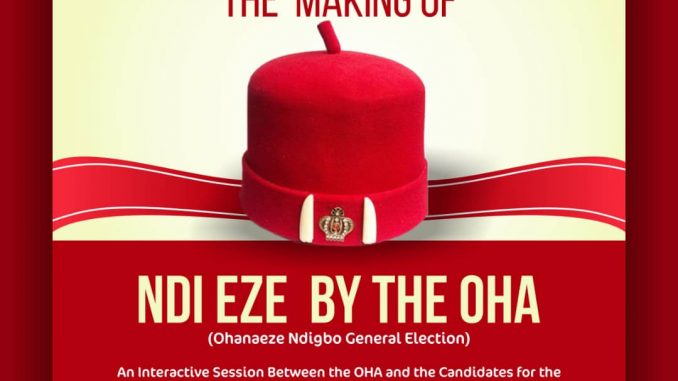 OHANAEZE NDIGBO- IT IS BUSINESS UNUSUAL
